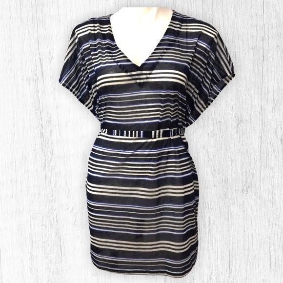 H&M Tops - Blue Striped Beach Cover Up